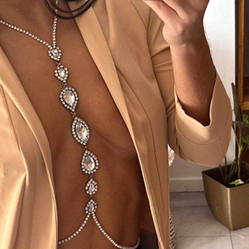 Body Jewelry Luxury - Fashion Sexy Water Drop Necklace Chest