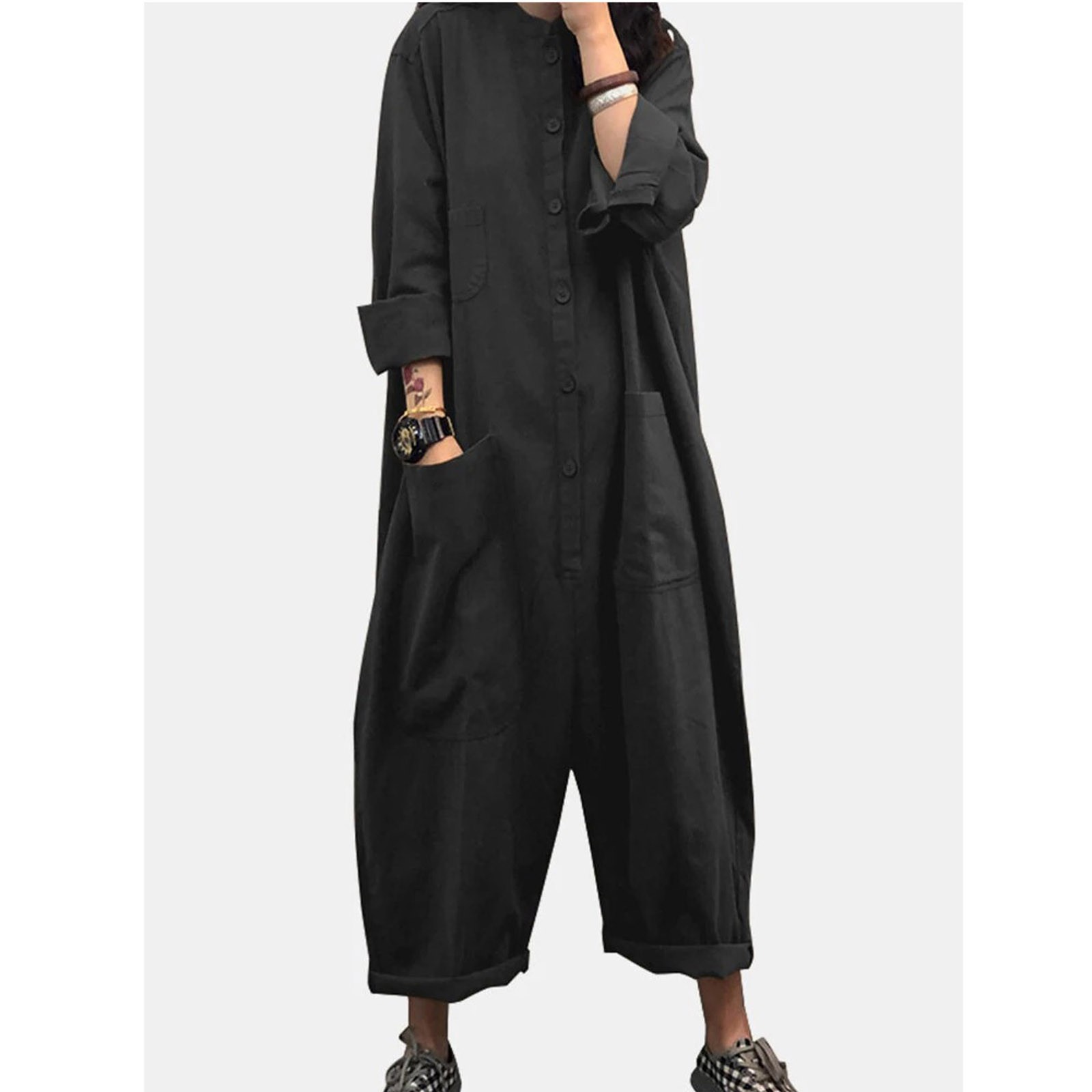 Body Jewelry Plus - Women Jumpsuit 2024 Female Oversized Romper