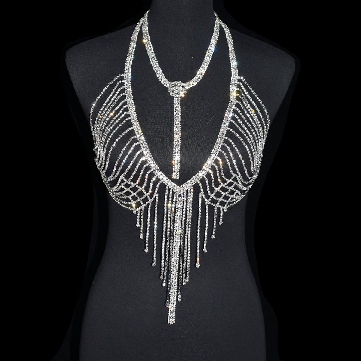Body Jewelry Luxury - Sexy Luxurious Tassel Underwear Shiny Body