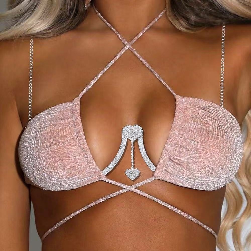 Body Jewelry Luxury - Luxury Heart Chest Support Body Chain