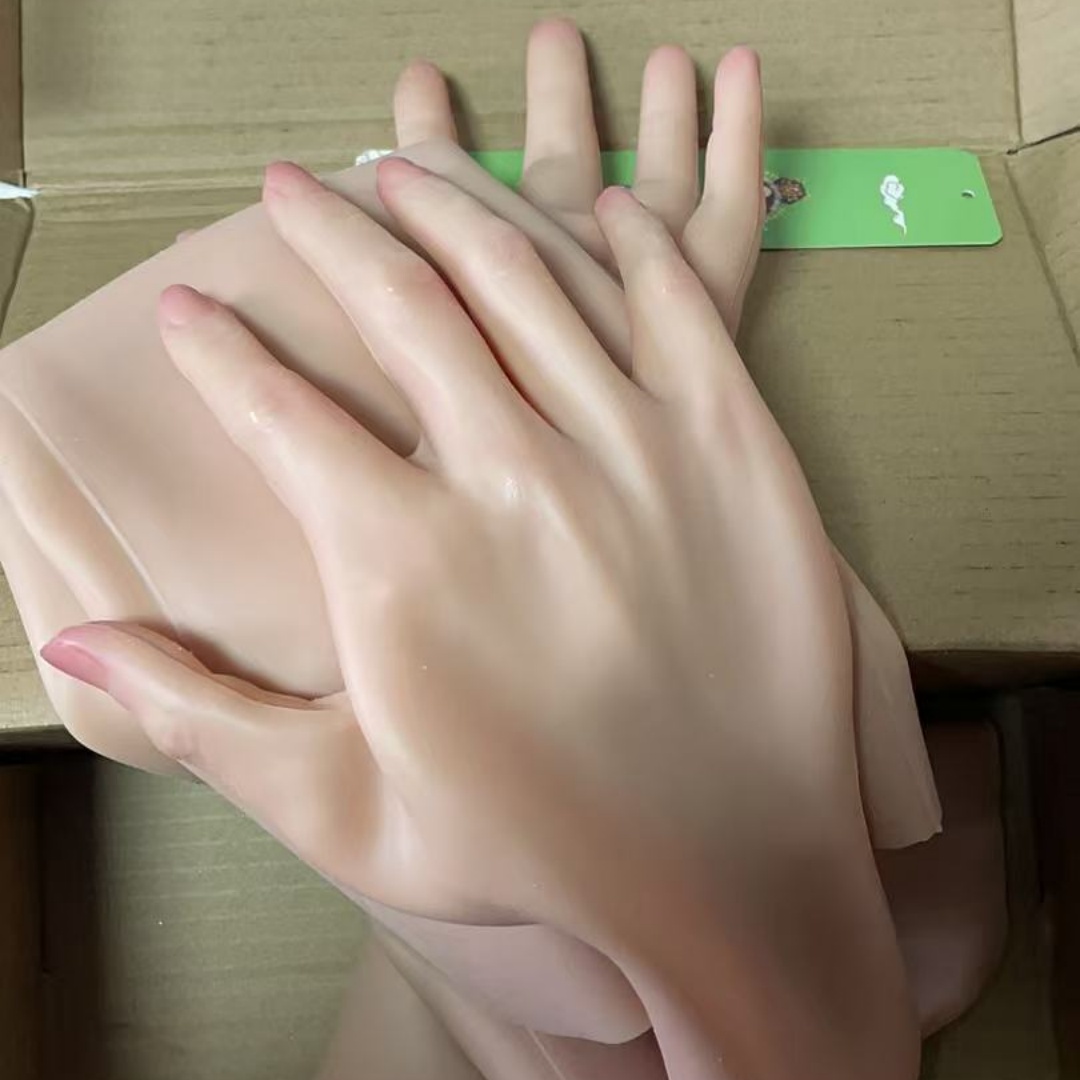 Body Jewelry Plus - 1Pair Unisex Mannequin Gloves, Male Hand,