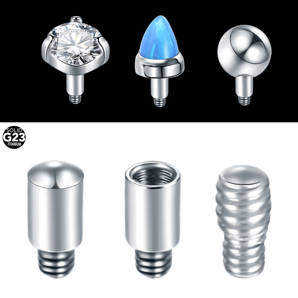1PC Titanium Micro Dermal Anch - Body Jewelry Dermal 评论和价格