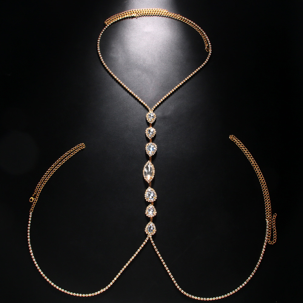 Fashion Sexy Water Drop Neckla - Body Jewelry Luxury 评论和价格