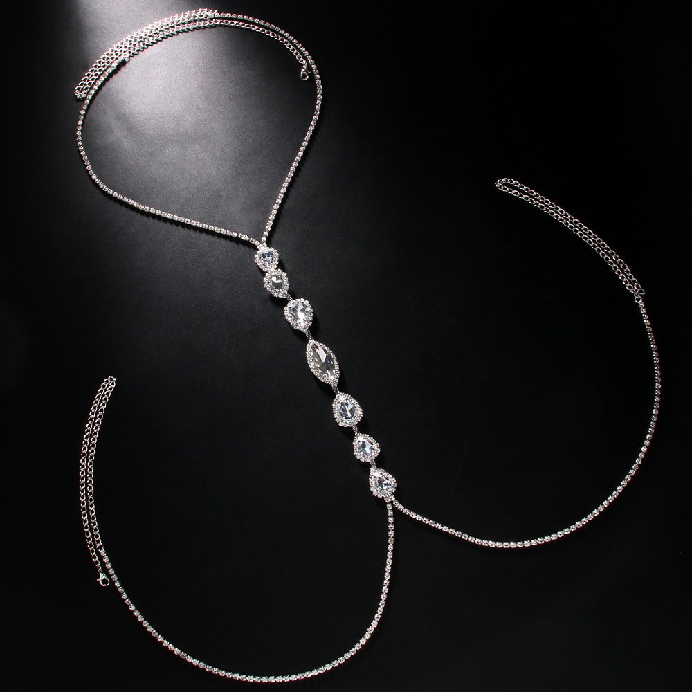 Fashion Sexy Water Drop Neckla - Body Jewelry Luxury 评论和价格