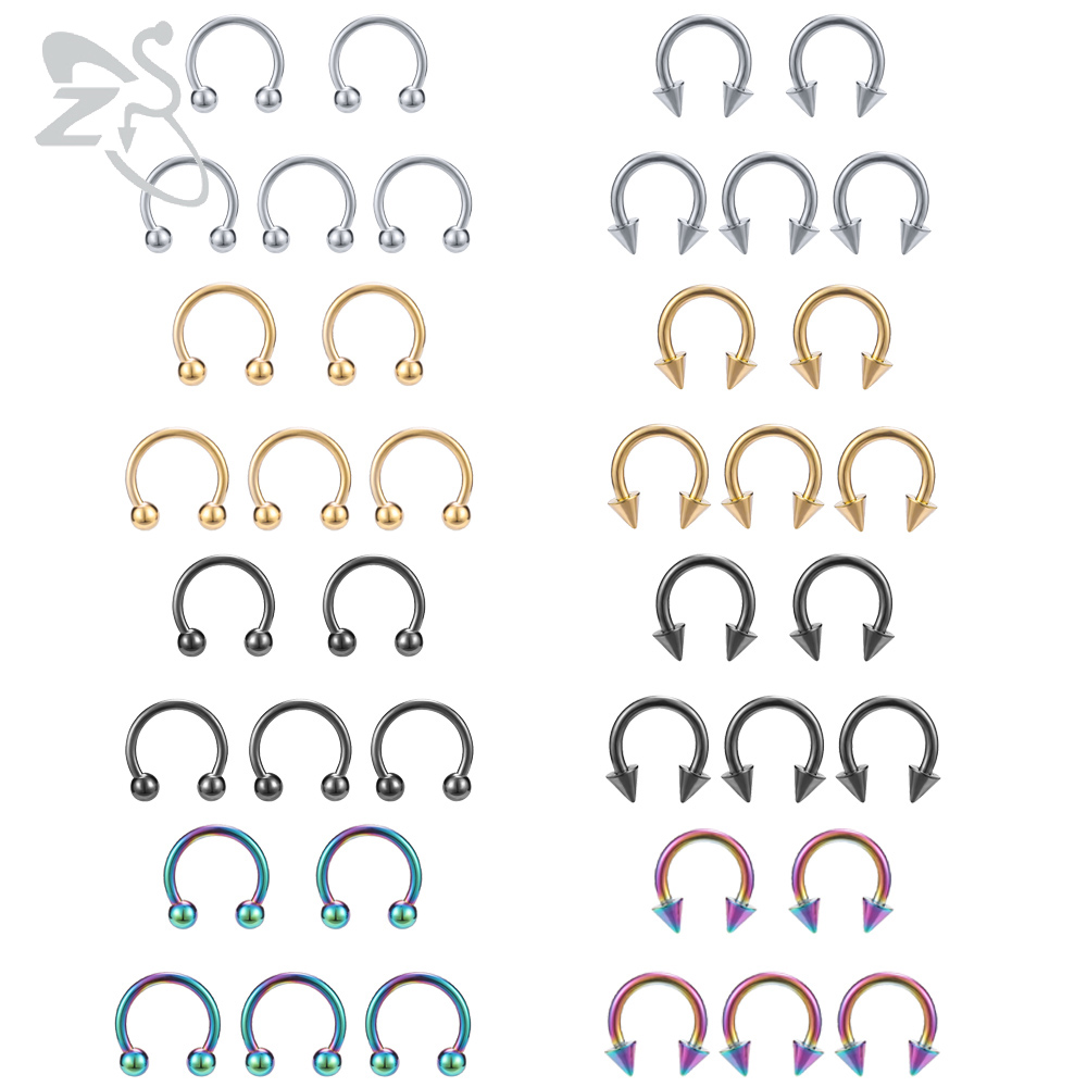 ZS Horseshoe 316L Surgical Ste - Zs Body Jewelry 评论和价格