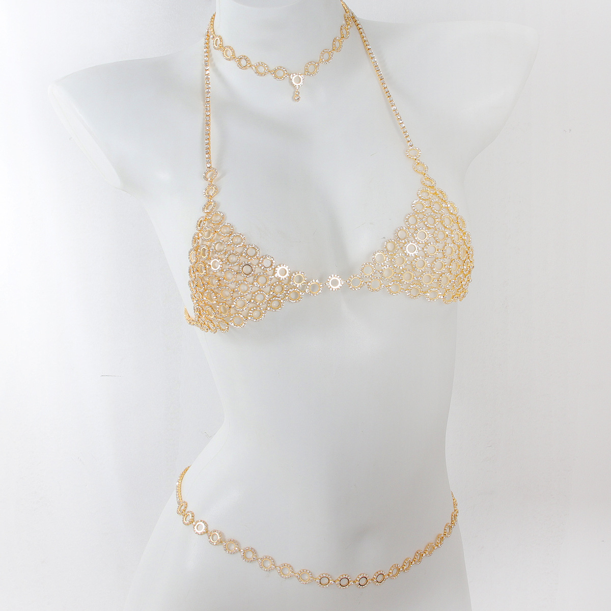 Fashionable Circular Splicing  - Body Jewelry Luxury 评论和价格
