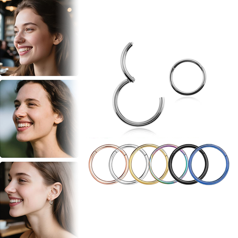 16G 316L Surgical Steel Hinged - Body Jewelry Earrings 评论和价格