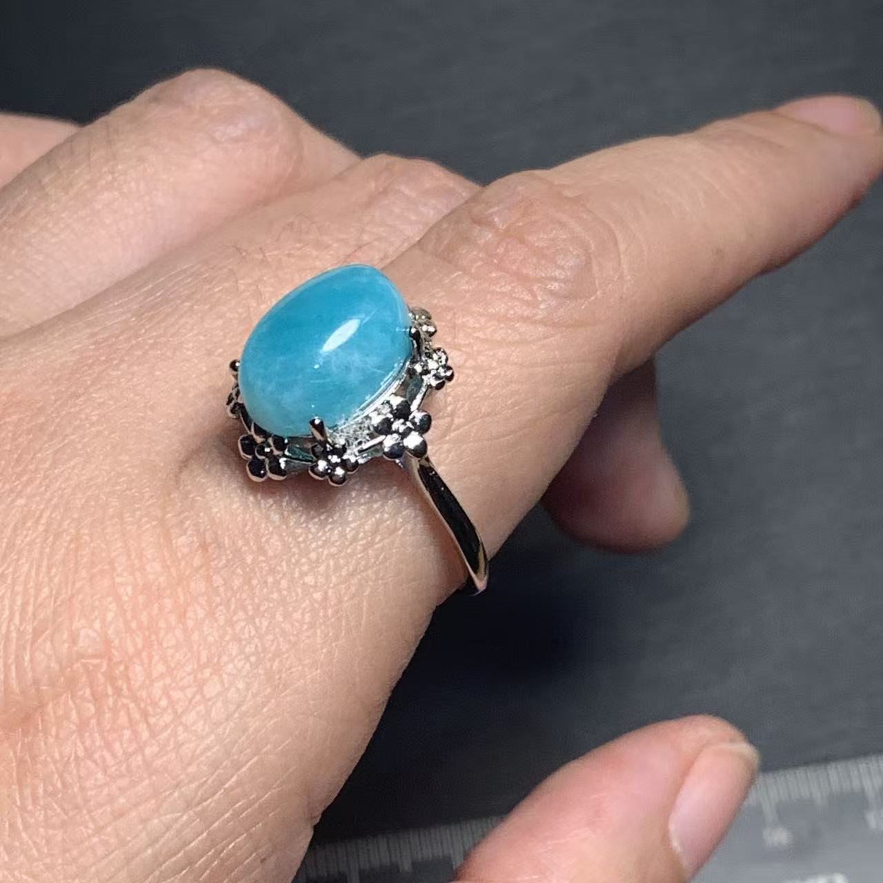 46 Natural Amazonite Ring Adju - Body Jewelry Wholesale 评论和价格