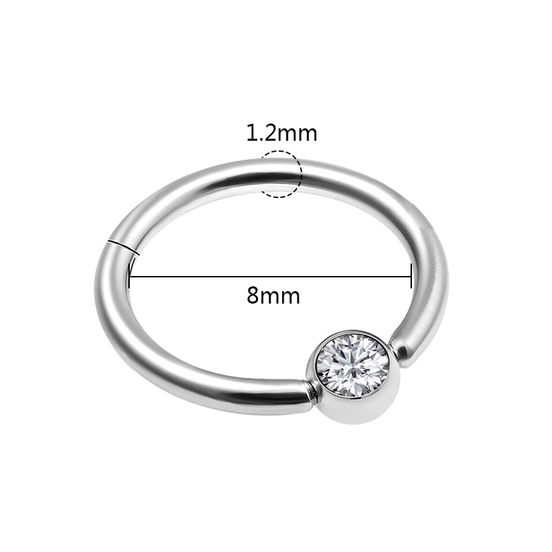 1PC Punk Styles Nose Ring Clic - Body Jewelry Earrings 评论和价格