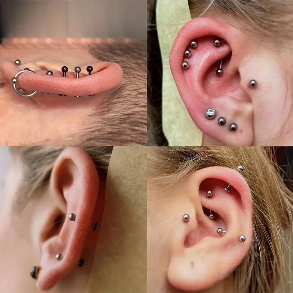 10pcs G23 Titanium Internally  - Body Jewelry Internally Threaded 评论和价格