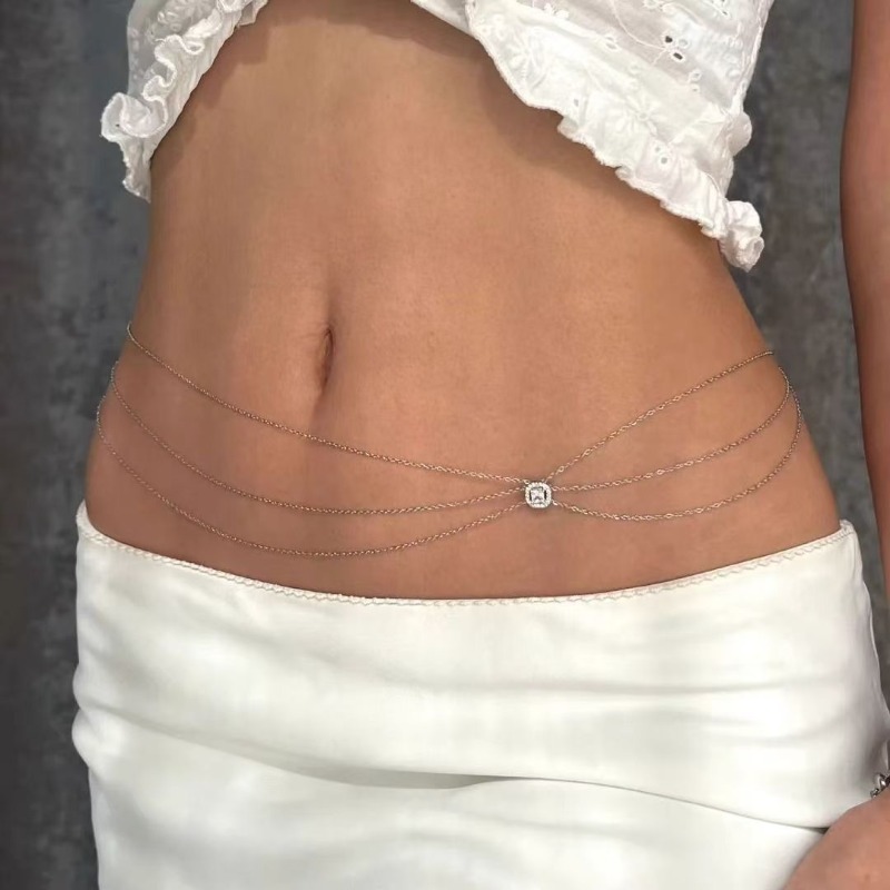 Summer  Hot Metal Waist Chain  - Body Jewelry Luxury 评论和价格