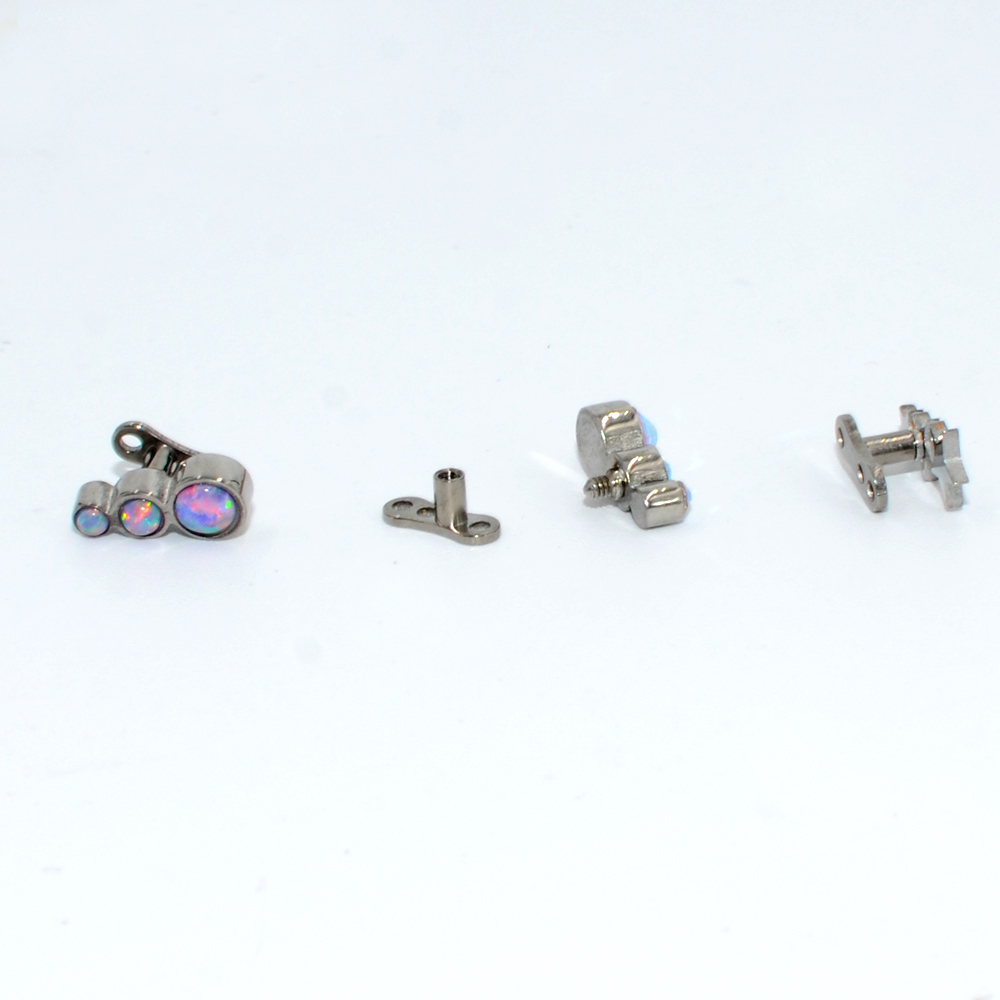 1PC Steel/Titanium Base Micro  - Body Jewelry Dermal 评论和价格