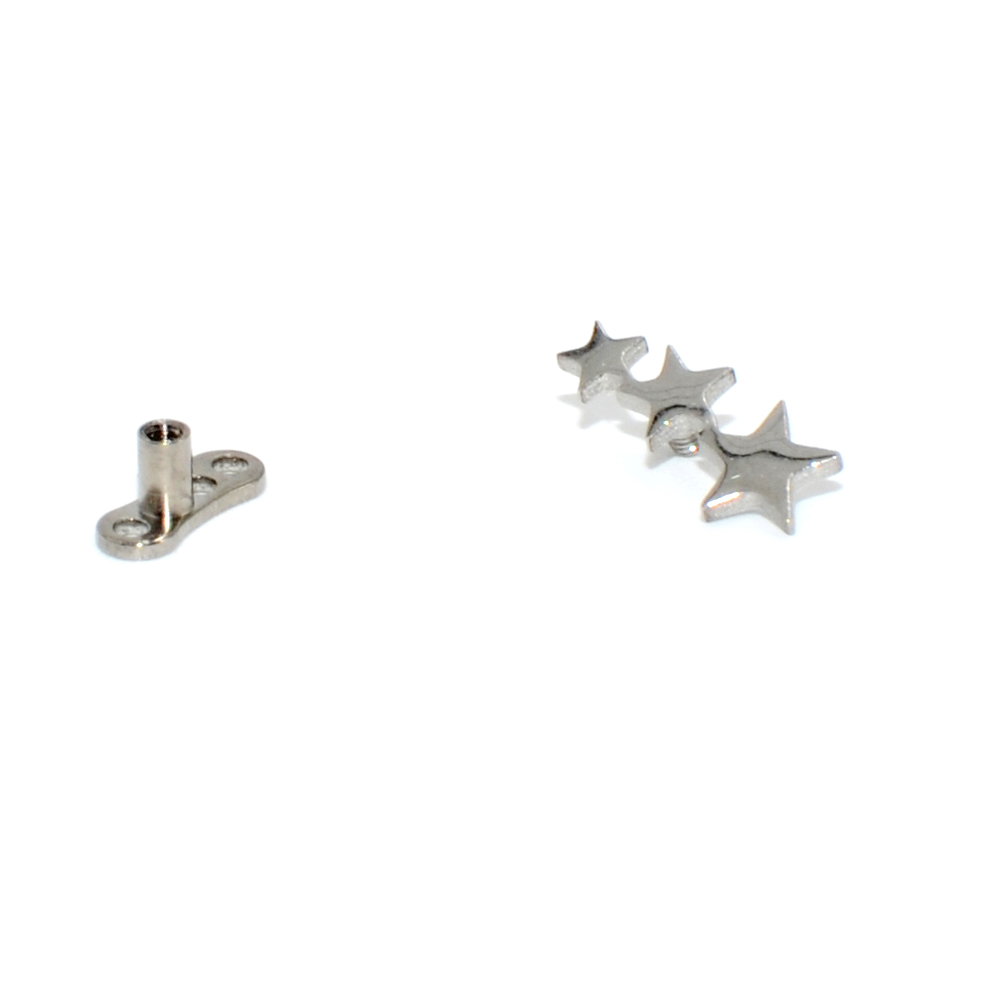 1PC Steel/Titanium Base Micro  - Body Jewelry Dermal 评论和价格