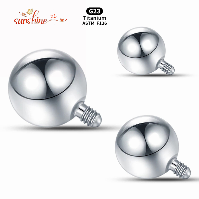 1PCS Internally Threaded Ball  - Body Jewelry Dermal 评论和价格