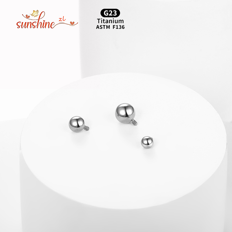 1PCS Internally Threaded Ball  - Body Jewelry Dermal 评论和价格