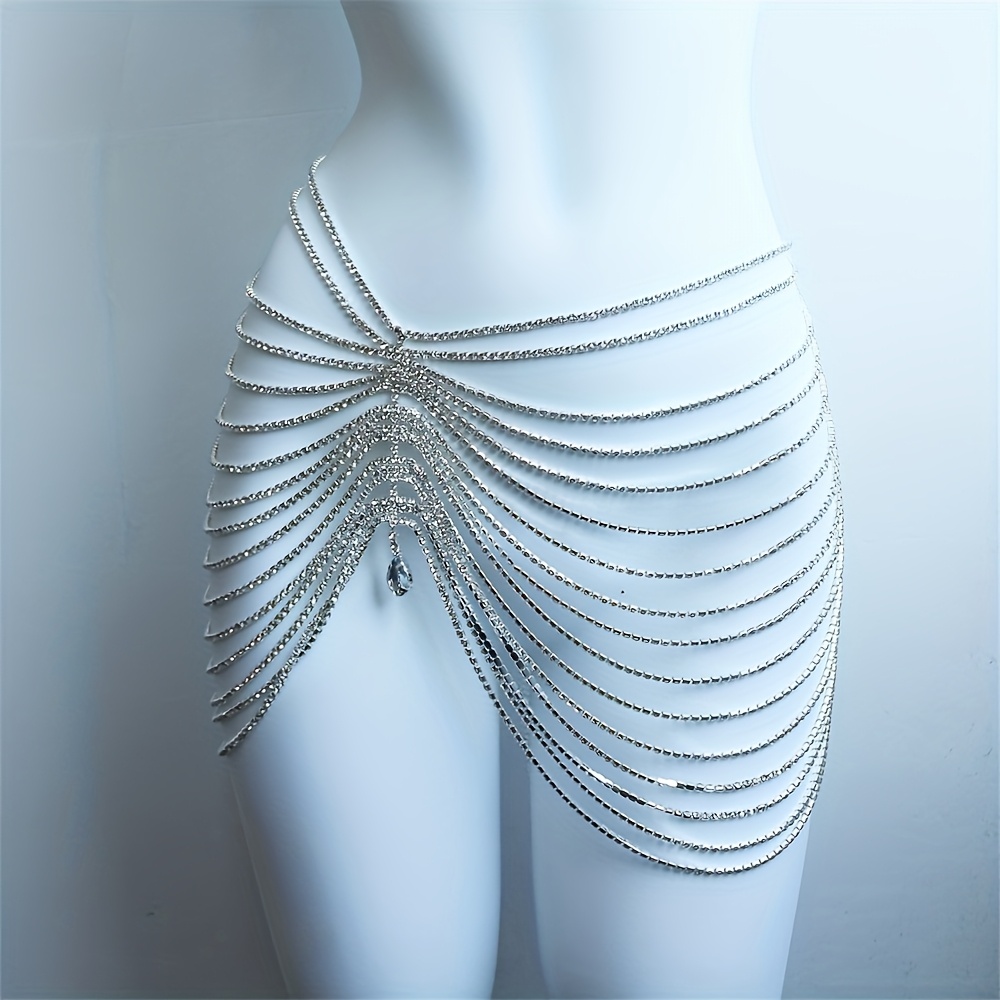 1PCS Sexy Shiny Tassel Crystal - Body Jewelry Luxury 评论和价格