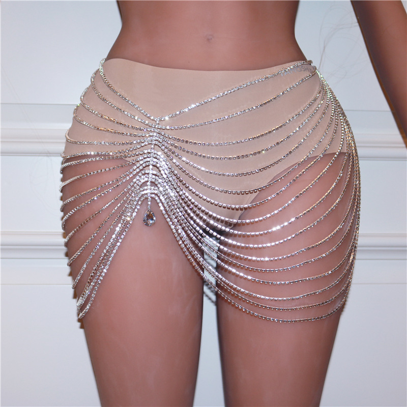 1PCS Sexy Shiny Tassel Crystal - Body Jewelry Luxury 评论和价格