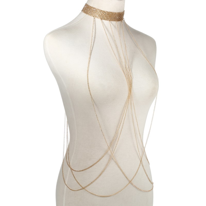 Gold Color Body Chain Women  R - Body Jewelry Luxury 评论和价格