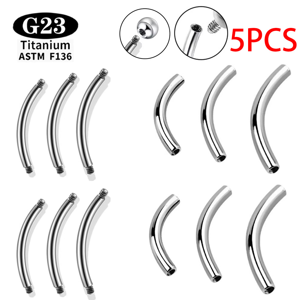 5 Pcs/Lot ASTM F136 Titanium I - Body Jewelry Internally Threaded 评论和价格