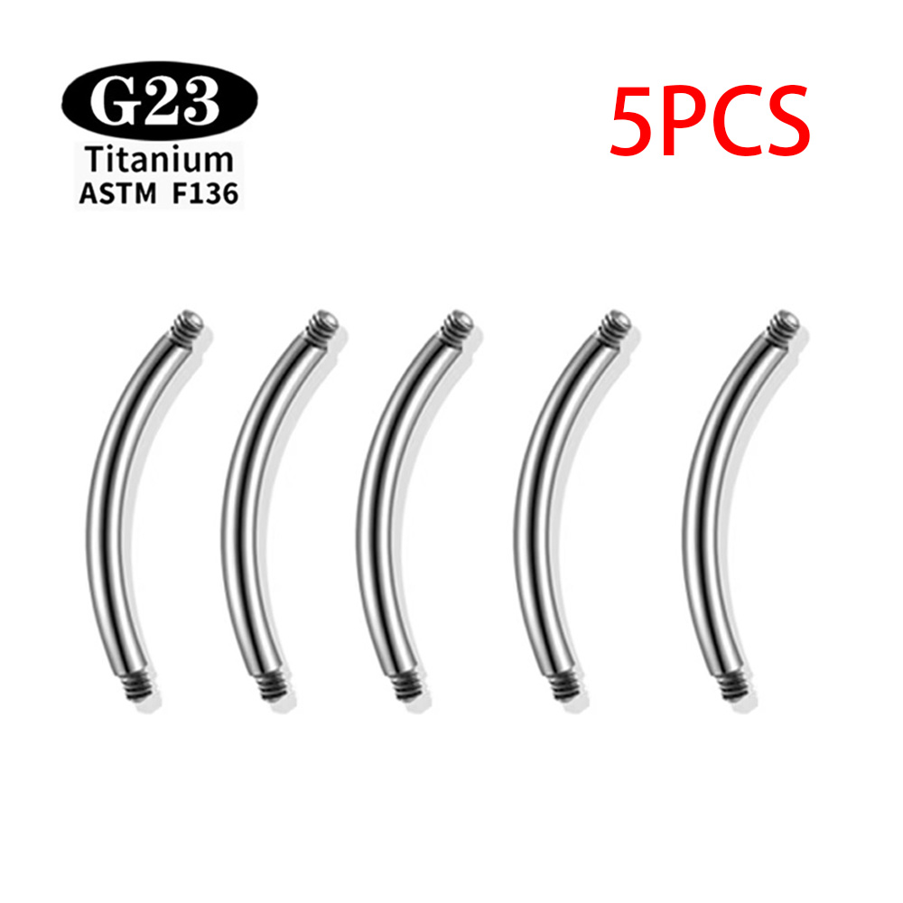 5 Pcs/Lot ASTM F136 Titanium I - Body Jewelry Internally Threaded 评论和价格