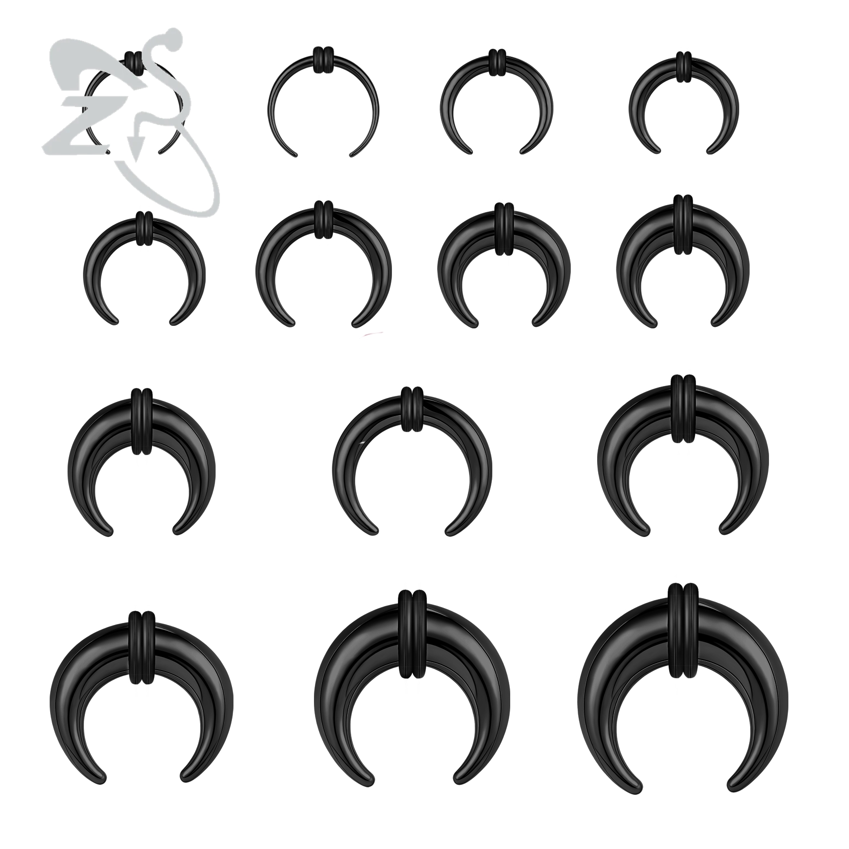 ZS 1PC 2G/4G/6G Buffalo Horn N - Zs Body Jewelry 评论和价格
