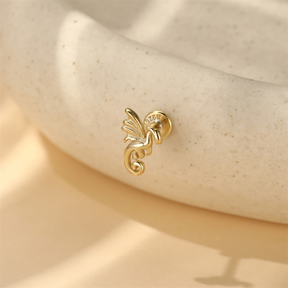 CANNER 925 Sterling Silver Fly - Body Jewelry Internally Threaded 评论和价格