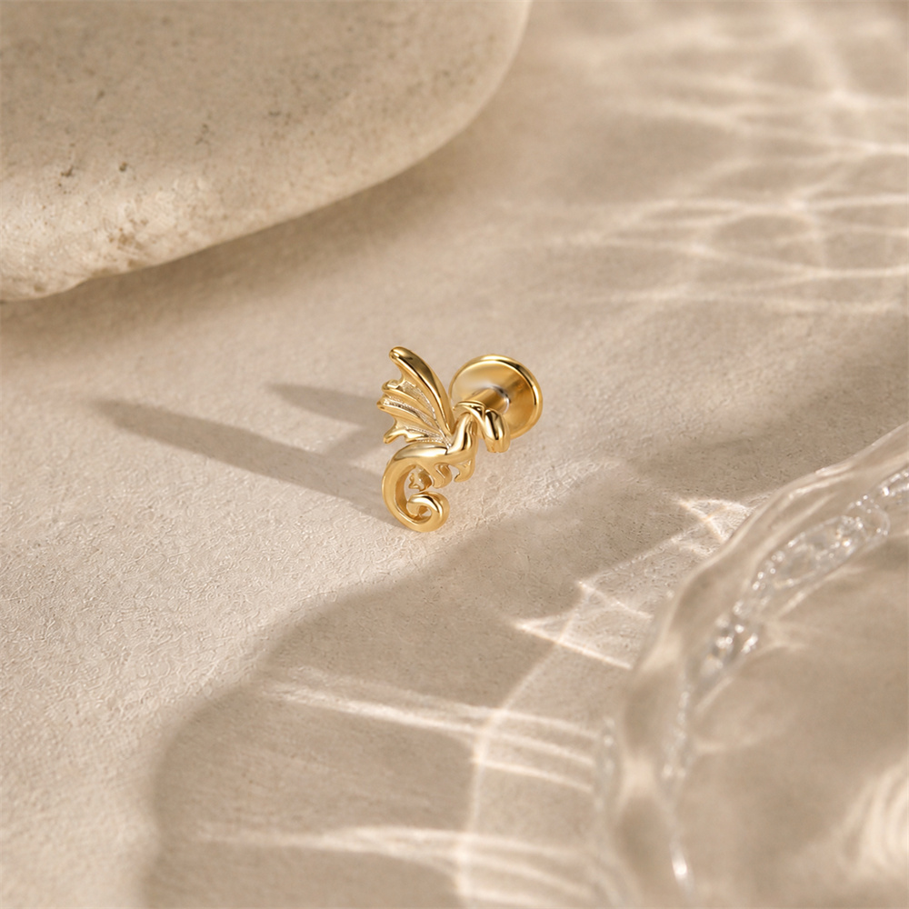 CANNER 925 Sterling Silver Fly - Body Jewelry Internally Threaded 评论和价格