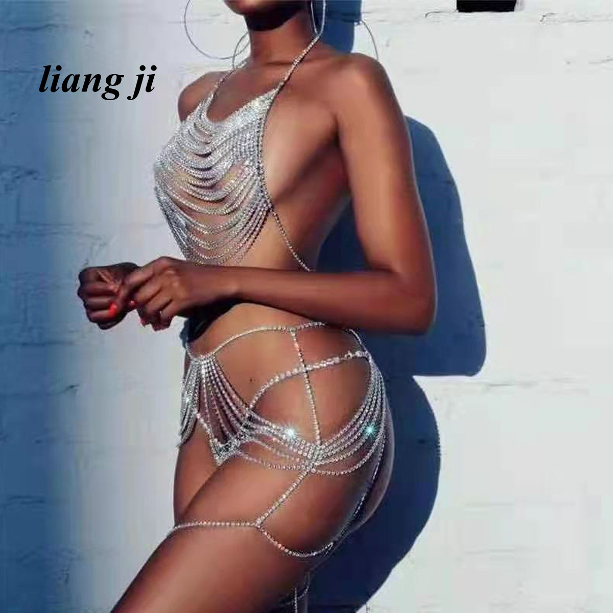 Sexy Body Chain Waist Chain Cr - Body Jewelry Retainers 评论和价格