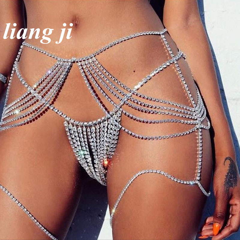 Sexy Body Chain Waist Chain Cr - Body Jewelry Retainers 评论和价格
