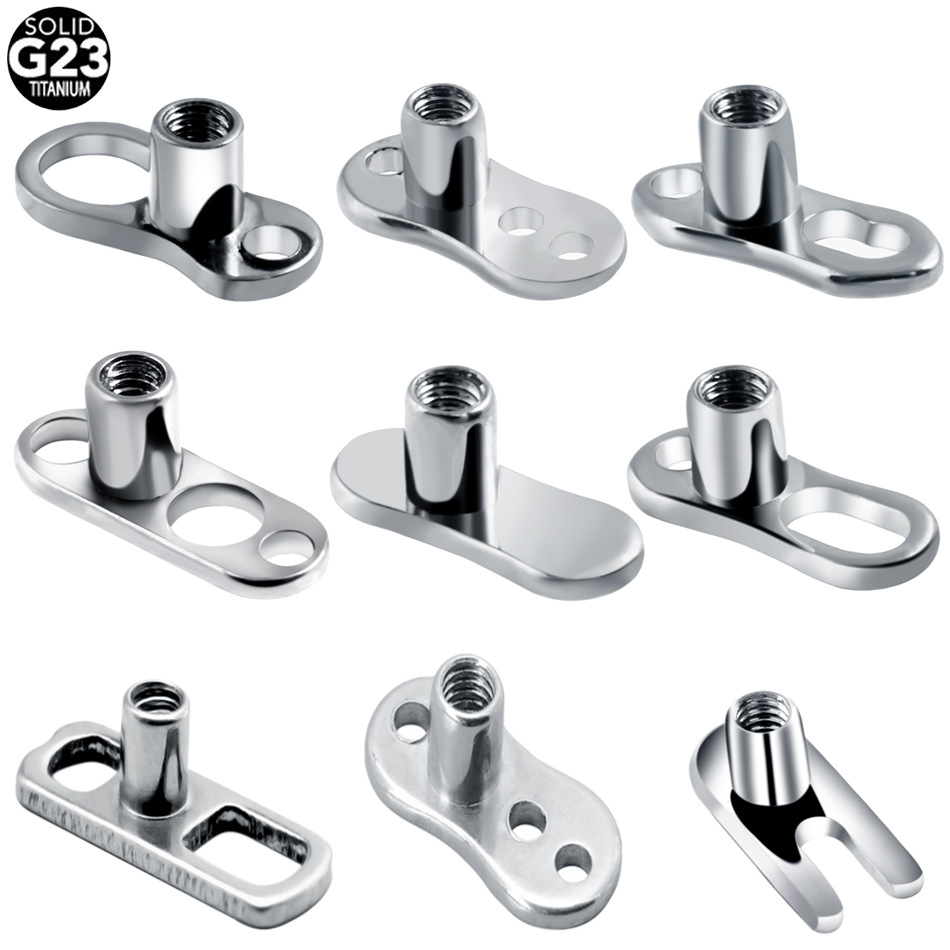 1PC G23 Titanium Piercings Mic - Body Jewelry Dermal 评论和价格