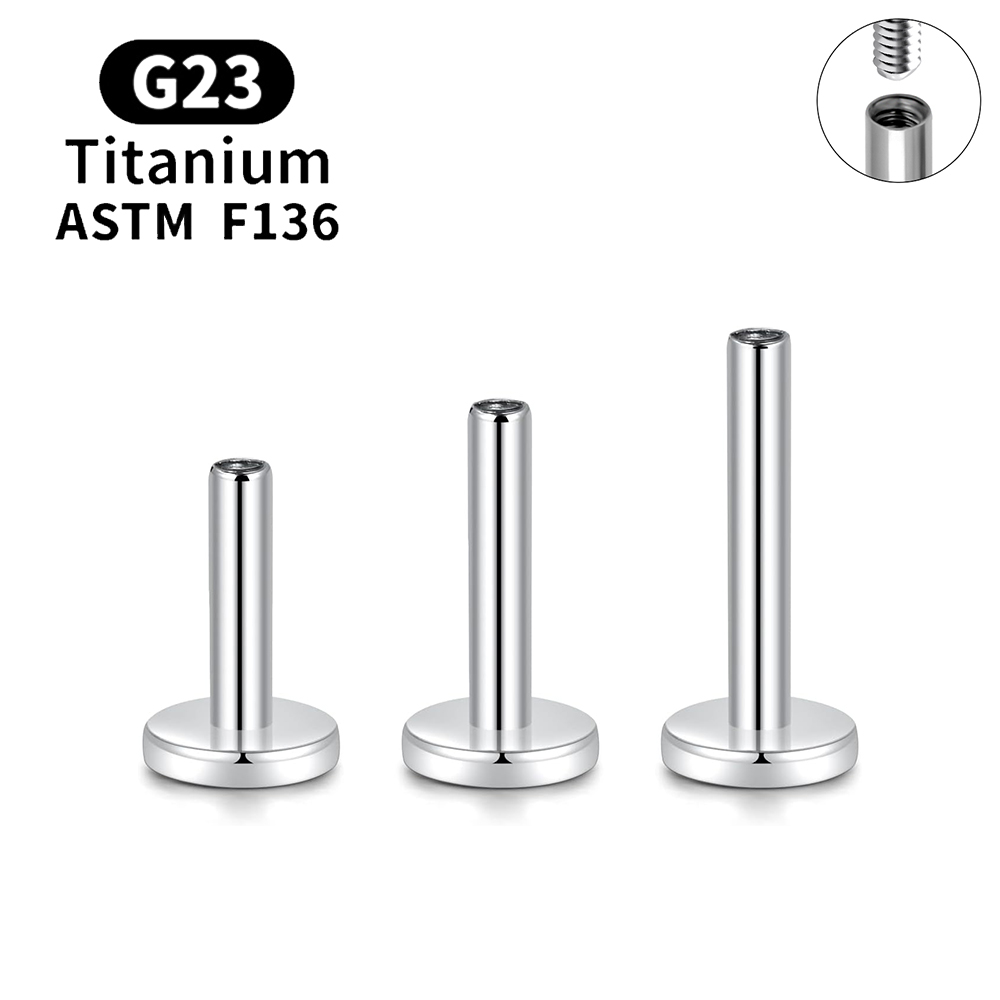 10PCS G23 Titanium Piercing In - Body Jewelry Internally Threaded 评论和价格