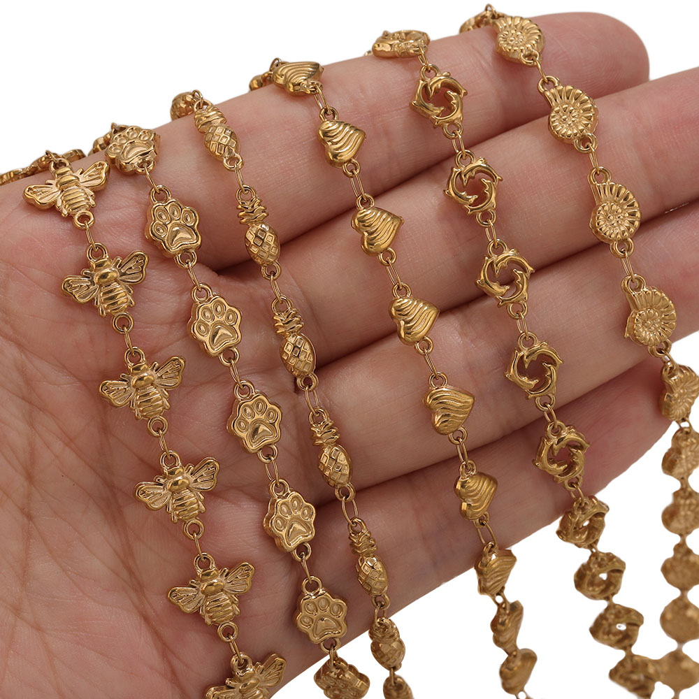 1M PVD Gold Stainless Steel He - Body Jewelry Wholesale 评论和价格