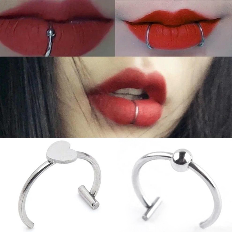 1Pc Stainless Steel Fake Nose  - Body Jewelry Earrings 评论和价格