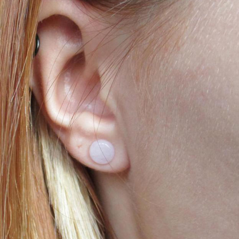 2Pc Pink Quartz Organic Stone  - Body Jewelry Plus 评论和价格