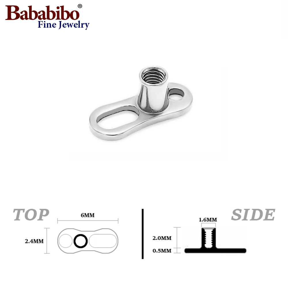 10pcs 14G 2mm /2.5mm G23 Titan - Body Jewelry Dermal 评论和价格