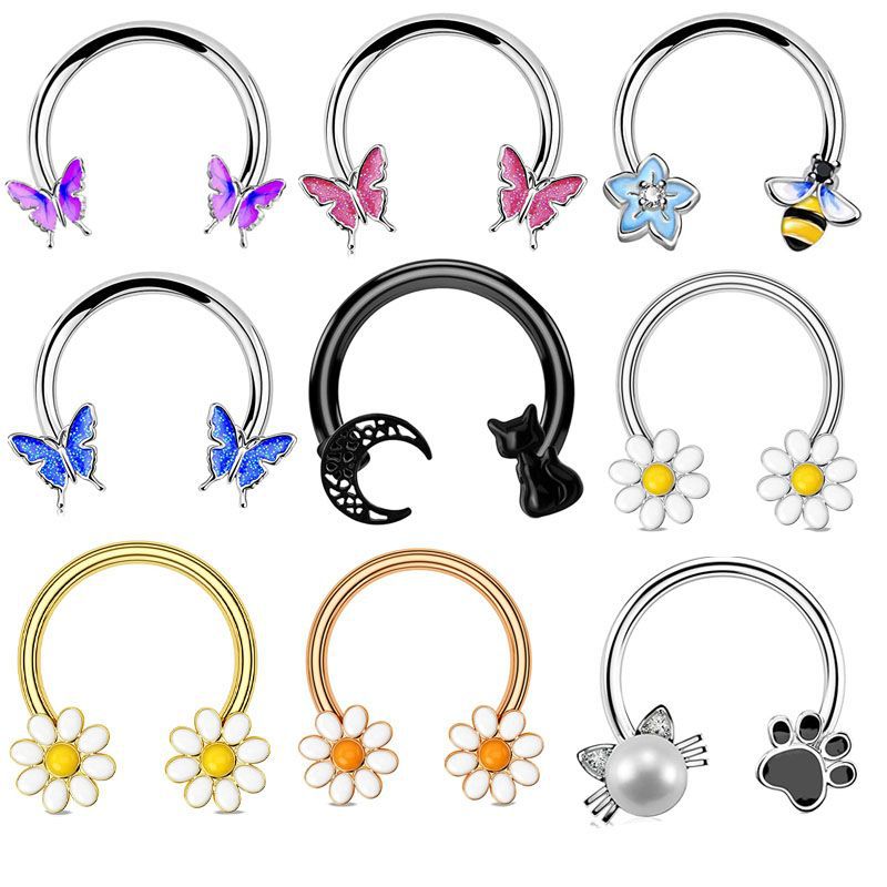 16G Septum Ring Daith Piercing - Body Jewelry Earrings 评论和价格
