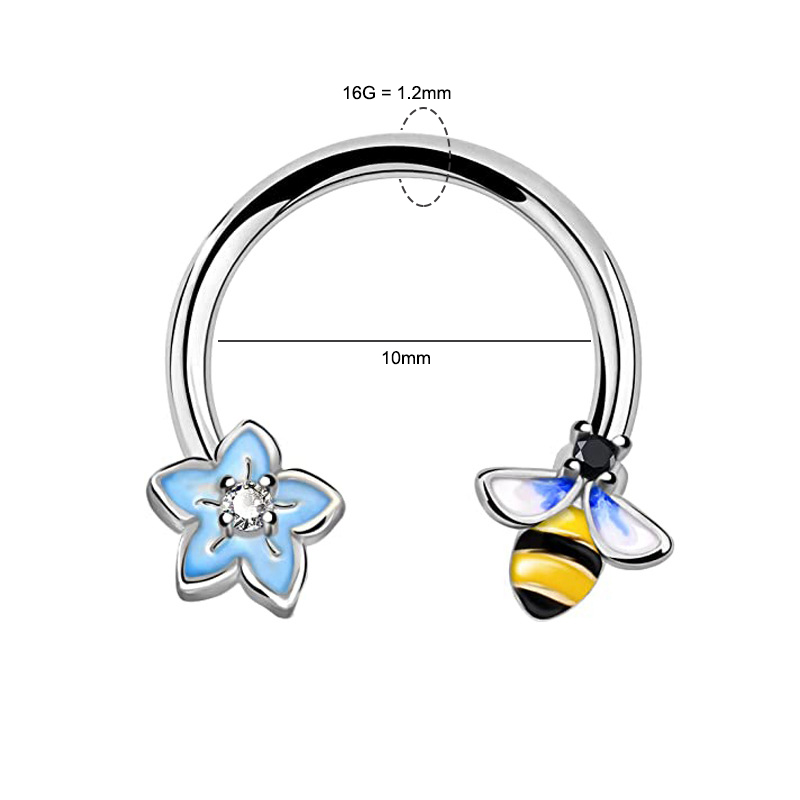 16G Septum Ring Daith Piercing - Body Jewelry Earrings 评论和价格