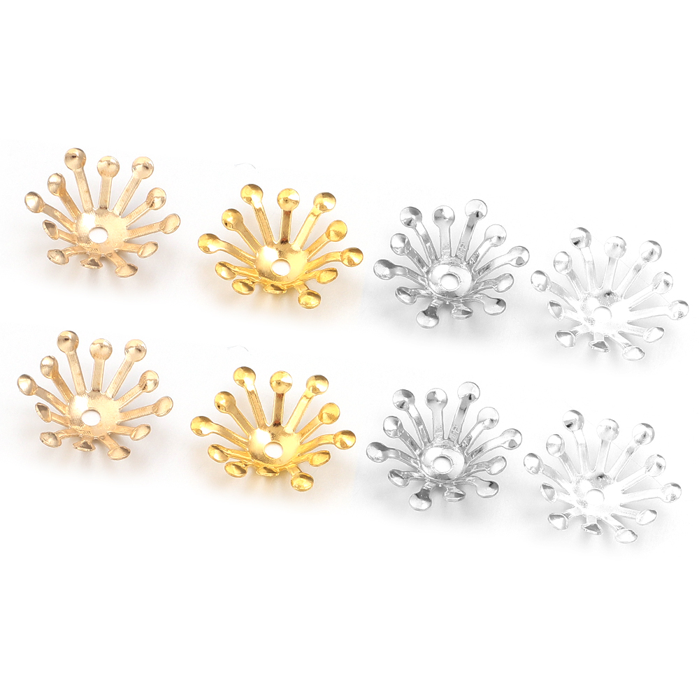 100Pcs Diameter 13MM Gold Colo - Body Jewelry Wholesale 评论和价格