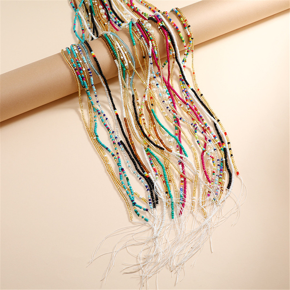 Bohemian Colorful Beaded Waist - Body Jewelry Plus 评论和价格