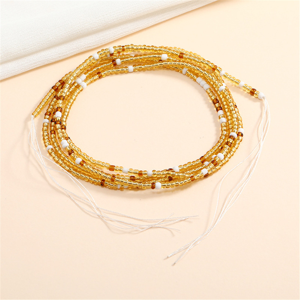 Bohemian Colorful Beaded Waist - Body Jewelry Plus 评论和价格