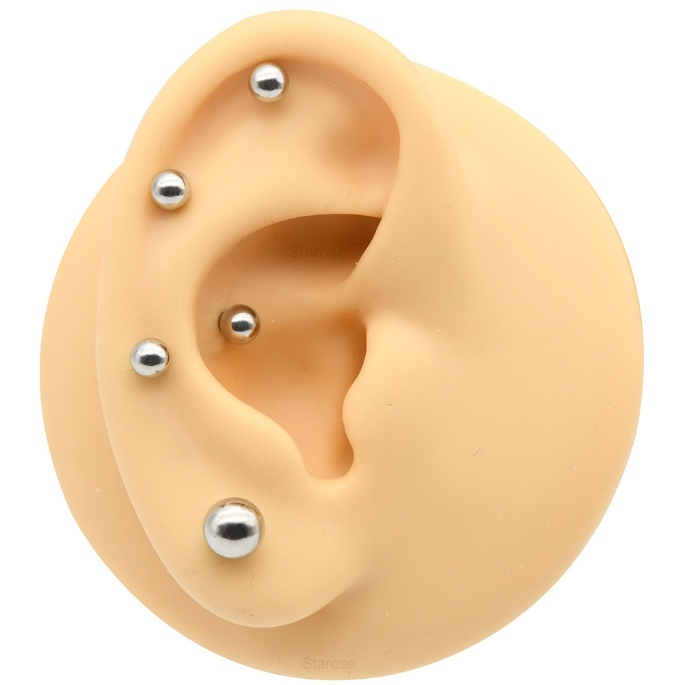1Pc 12G-00G Stainless Steel St - Body Jewelry Internally Threaded 评论和价格