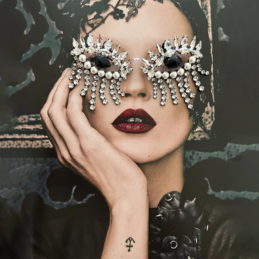 Stonefans Tassel Glasses Frame - Body Jewelry Luxury 评论和价格