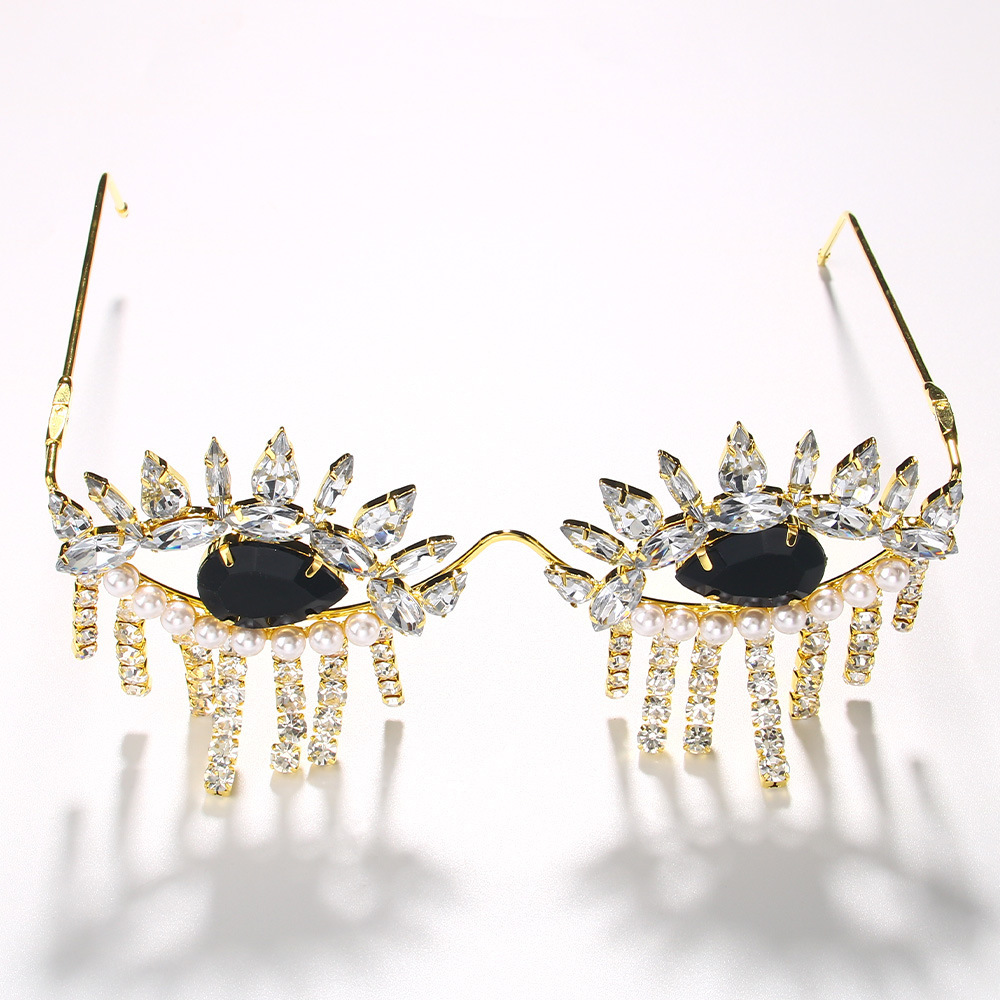 Stonefans Tassel Glasses Frame - Body Jewelry Luxury 评论和价格