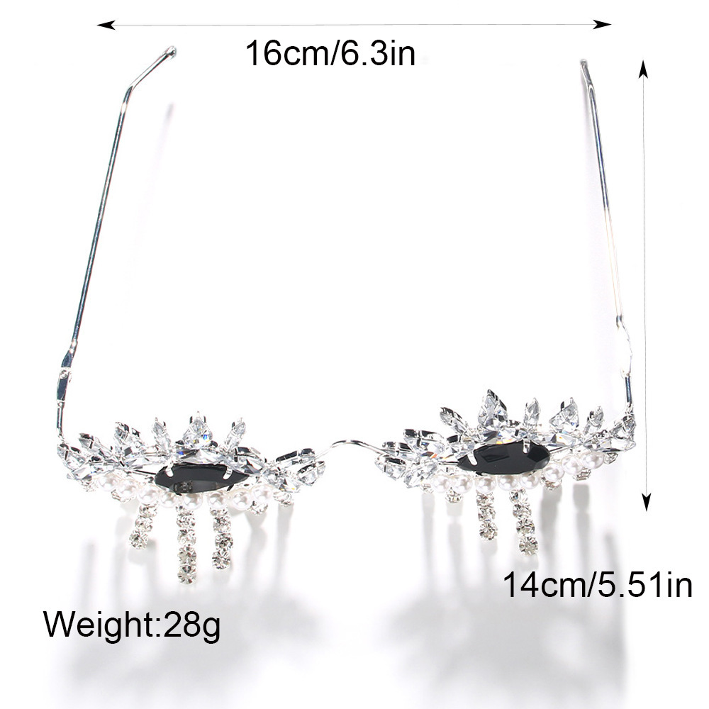 Stonefans Tassel Glasses Frame - Body Jewelry Luxury 评论和价格