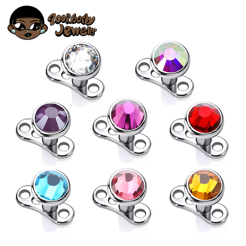 G23 Titanium Piercing Micro De - Body Jewelry Dermal 评论和价格