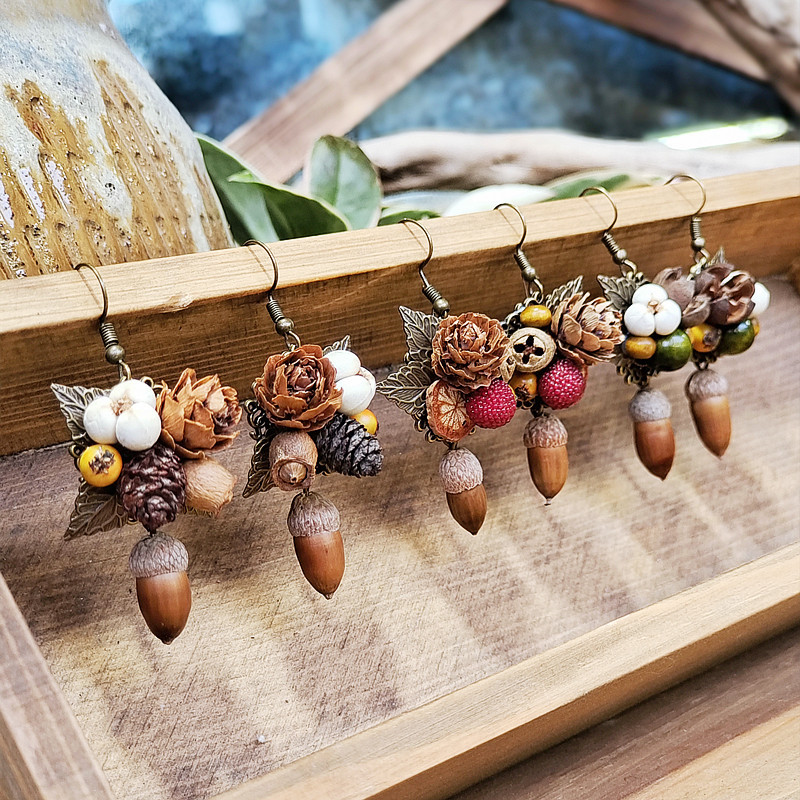 Vintage Wooden Plant Earring U - Body Jewelry Wholesale 评论和价格