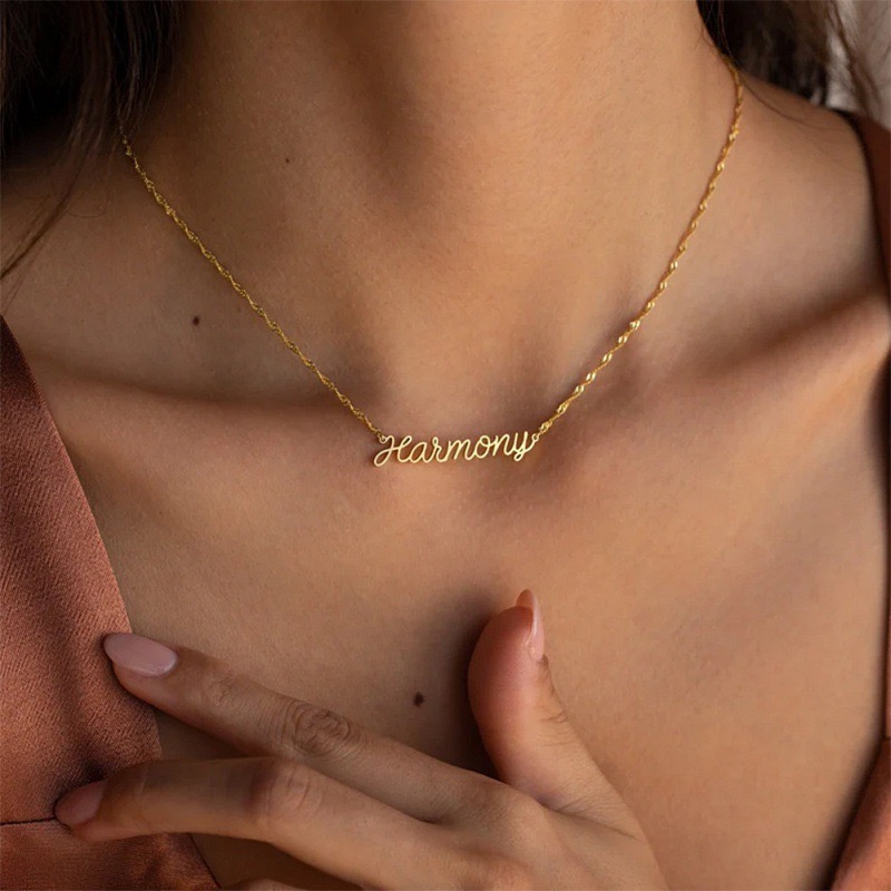 Custom Name Water Ripple Neckl - Body Jewelry Wholesale 评论和价格