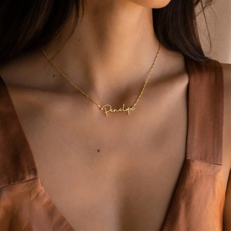 Custom Name Water Ripple Neckl - Body Jewelry Wholesale 评论和价格