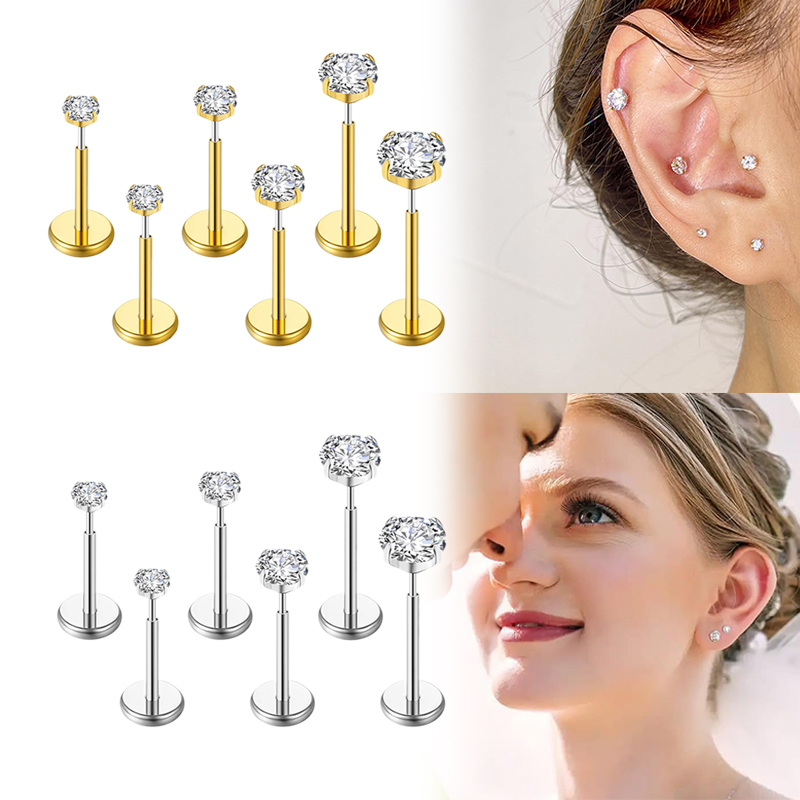 20G/18G/16G Surgical Stainless - Body Jewelry Earrings 评论和价格