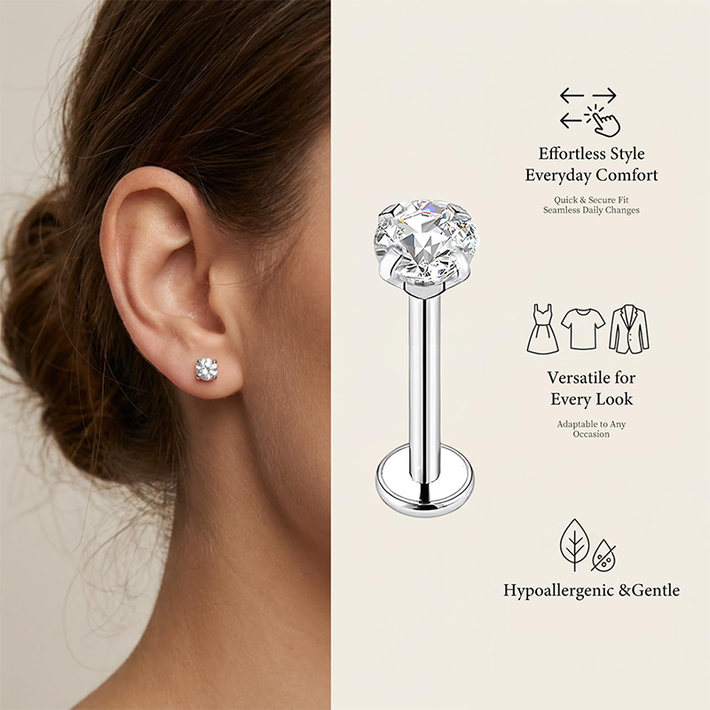 20G/18G/16G Surgical Stainless - Body Jewelry Earrings 评论和价格
